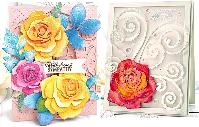 Cutting Dies Metal Stencils Scrapbooking Tools Flowers Lace Frame DIY Embossing - Image 3