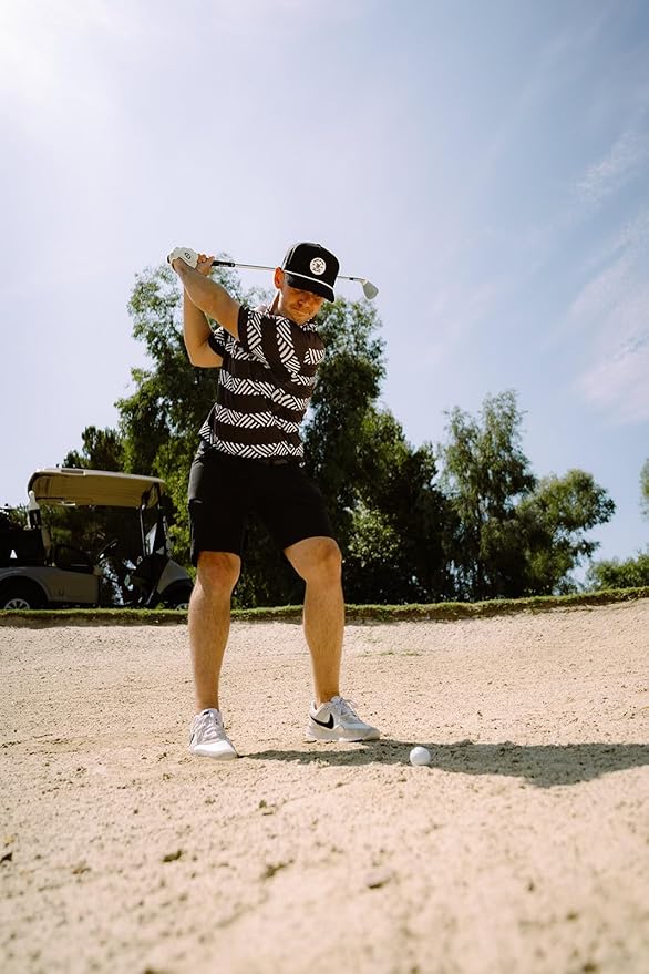BRIMZ Golf Performance Hat - Tee Holder & Magnetic Ball Marker - Breathable, Sweat & Water Resistant Golfing Snapback Hat