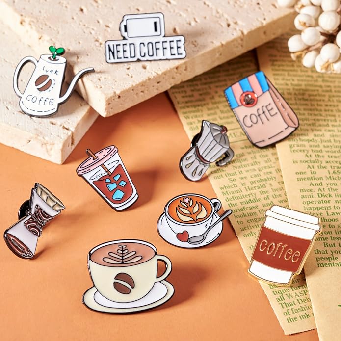 Mixed Enamel Pins for Backpacks, Beadthoven Cute Enamel Brooch Pins Set - Image 5