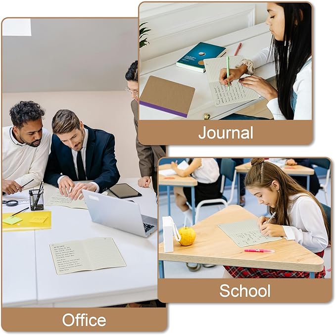 ZCZN Composition Notebooks Bulk, A5 Kraft Cover Lined Journals - Image 8