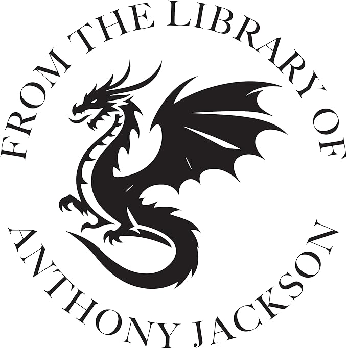 Dragon Book Embosser, Custom Round Library Book Embosser, Fantasty Fiction - Image 2