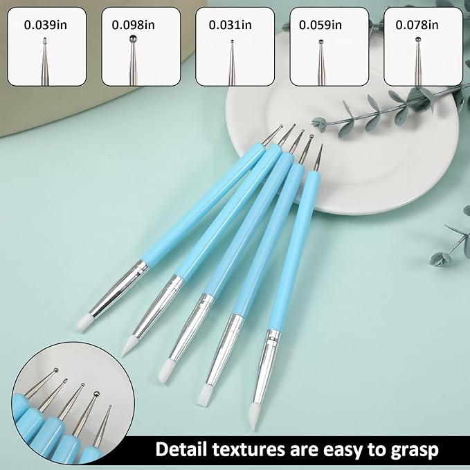 15 Pcs Silicone Sculpting Tools, Silicone Clay Sculpting Tools, Pottery Tools - Image 3