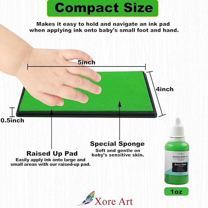 5"x4'' Large Ink Pad Washable Stamp Ink Pad - Image 2