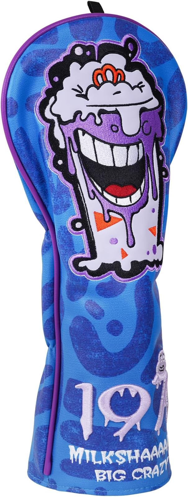 Big Crazy Golf Headcovers - Funny Golf Club Covers - Driver Headcover with Tour Grade PU Leather - Golf Driver Headcover, Waterproof Golf Head Covers, Soft Lining Golf Gift