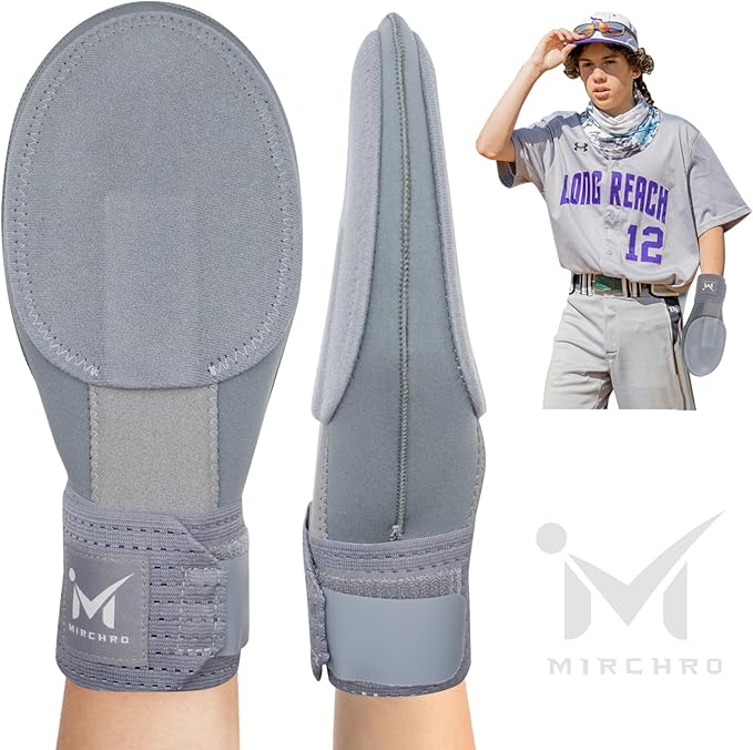Baseball Sliding Mitt, Youth Ages 6-12 & Teens Adults 12+, Sliding Glove Hand Guard for Baserunning, Hard Shell Ambidextrous Left/Right, Baseball/Softball Compatible, Drip Style