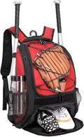DAFISKY Baseball Bag Softball Backpack - Youth Adult T Ball Bat Equipment Bag with Bat Helmet Holders, Shoe Compartment