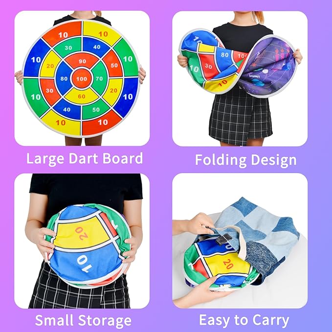 2 in 1 29" Large LED Dart Board - Image 6