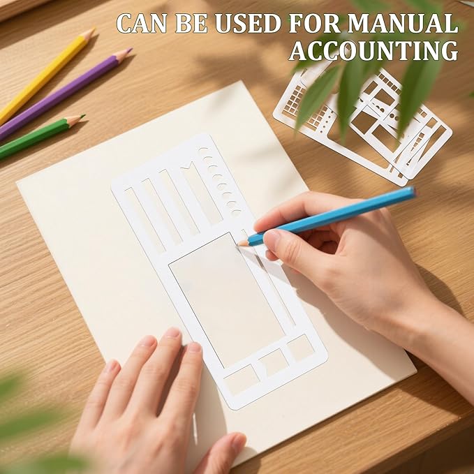 Handmade Flexible Record Template, Planner Stencil Set - Image 6