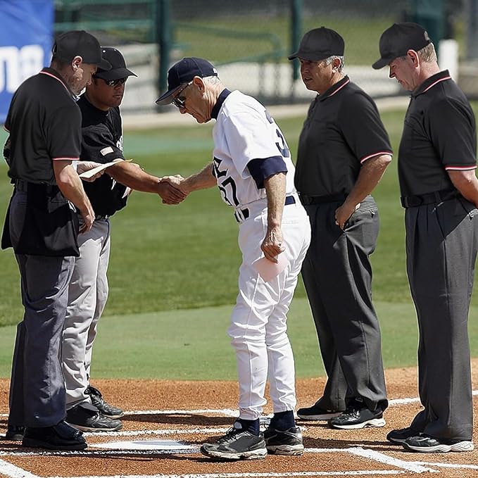 6 Pcs Baseball/Softball Umpire Accessories Set Including Umpire Shirt Hat Indicator Brush Ball Bag for Men Referee