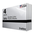 Trotec | Metallic Looking Acrylic Sheet | 12"x20"x1/16, Name Plate | USA Made by TrotecEngravingSupplies