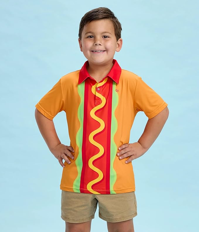 Tipsy Elves Kids and Toddlers Golf Shirts - Athletic Comfort Fit with Quick Dry Material