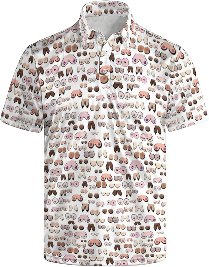 Mens Golf Shirts Golf Polo Shirts for Men Short Sleeve Polo Shirts Golf Gifts