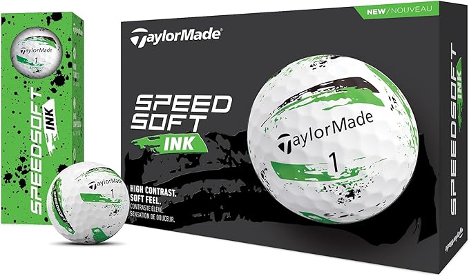 TaylorMade SpeedSoft Golf Balls, Maximum Distance with Ultra-Soft Feel, Perfect for Off The Tee and Around The Green