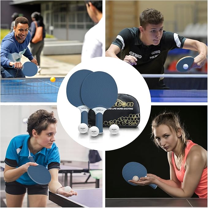 Senston Table Tennis Rackets Set, Professional Ping Pong Paddle Set - Image 6
