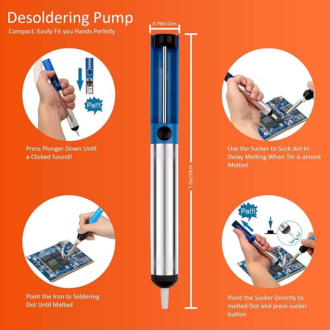Electric Sodering Iron Kit set 110V 60W Adjustable Temperature Soldering Iron - Image 15