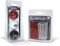Team Golf NFL Kansas City Chiefs 3 Golf Balls and 50 Golf Tees Logo Imprinted Golf Balls (3 Count) & 2-3/4" Regulation Golf Tees (50 Count), Multi Colored