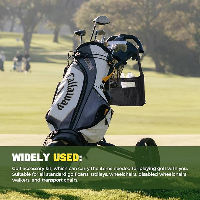 Lightweight Foldable Golf Bags for Men， with Adjustable Drink Holder Strap for Golf Cart and Baby Stroller