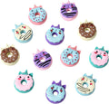 HILAZA Donut Erasers for Kids Bulk, 24 Pieces 3D Cute Fun Monster Erasers for by HILAZA