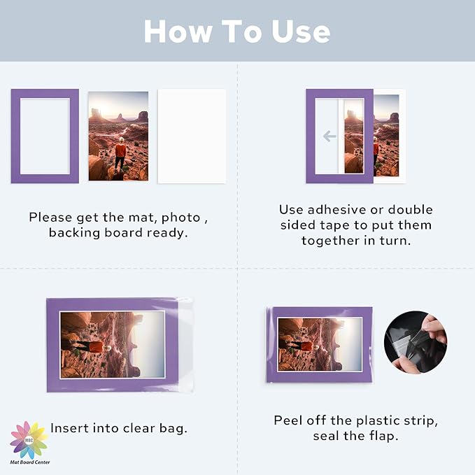 Mat Board Center, 5x7 for 4x6 Mix Color Mat Kit - Image 6