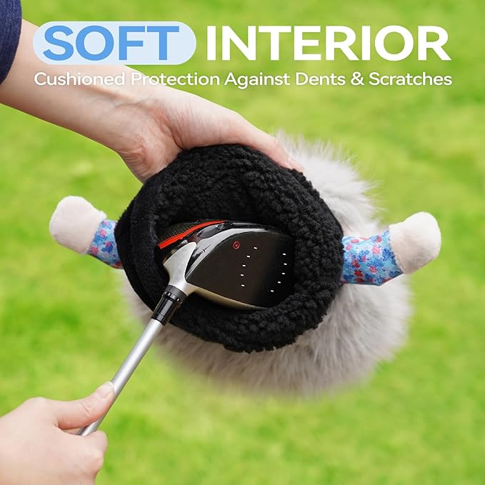 Funny Driver Headcover, Creative Plush Golf Driver Head Covers Fits Standard 460CC Driver Head, Unique Golf Gift & Accessories for Men and Women