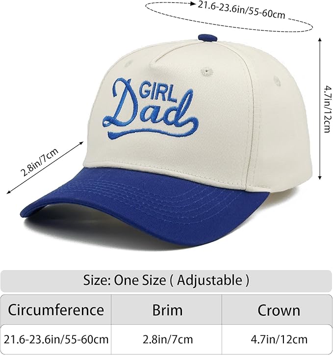 Embroidered Baseball Cap, Cotton Dad Hat, Fun & Heartfelt Stitching, Adjustable Casual Outdoor Hat for Men Women
