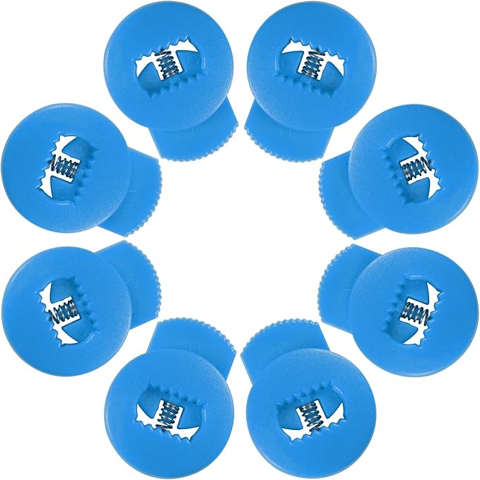 Glove Locks, 8-Pack Baseball/Softball Glove Lace Locks – Vibrant Colors, No Retie Knots, Spring-Lock Tech, Durable Design.