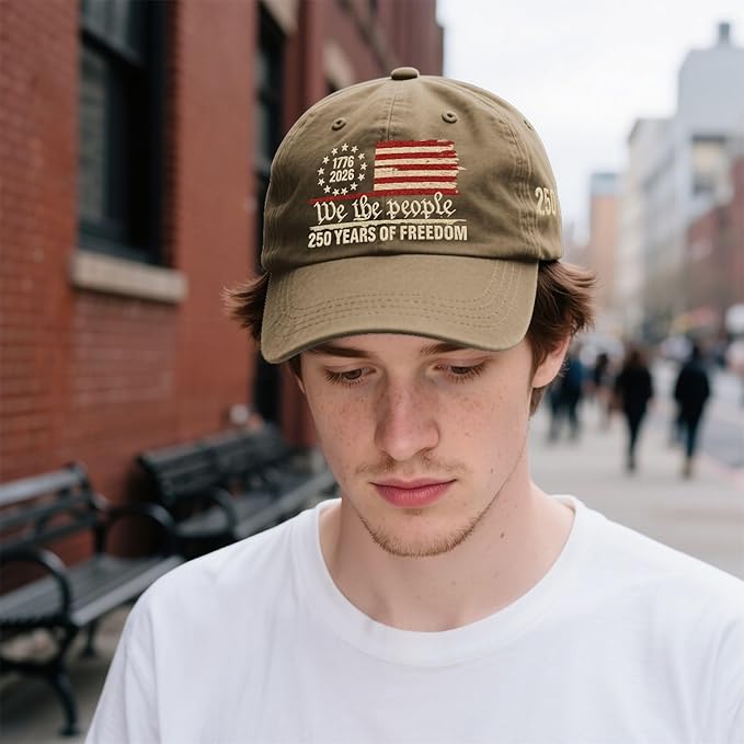 U.S. 250th Anniversary 250 Years Freedoms 1776-2026 Baseball Hats Funny