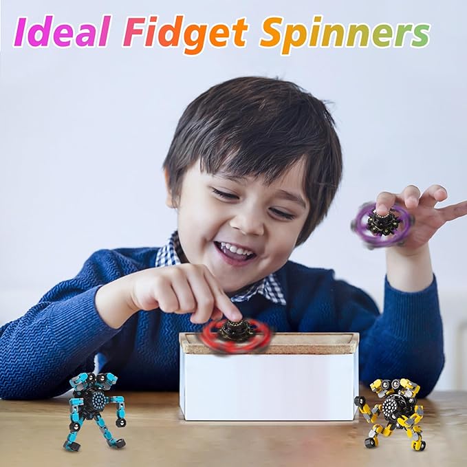 Transformable Fidget Spinners Toys 4 Pcs - Image 2