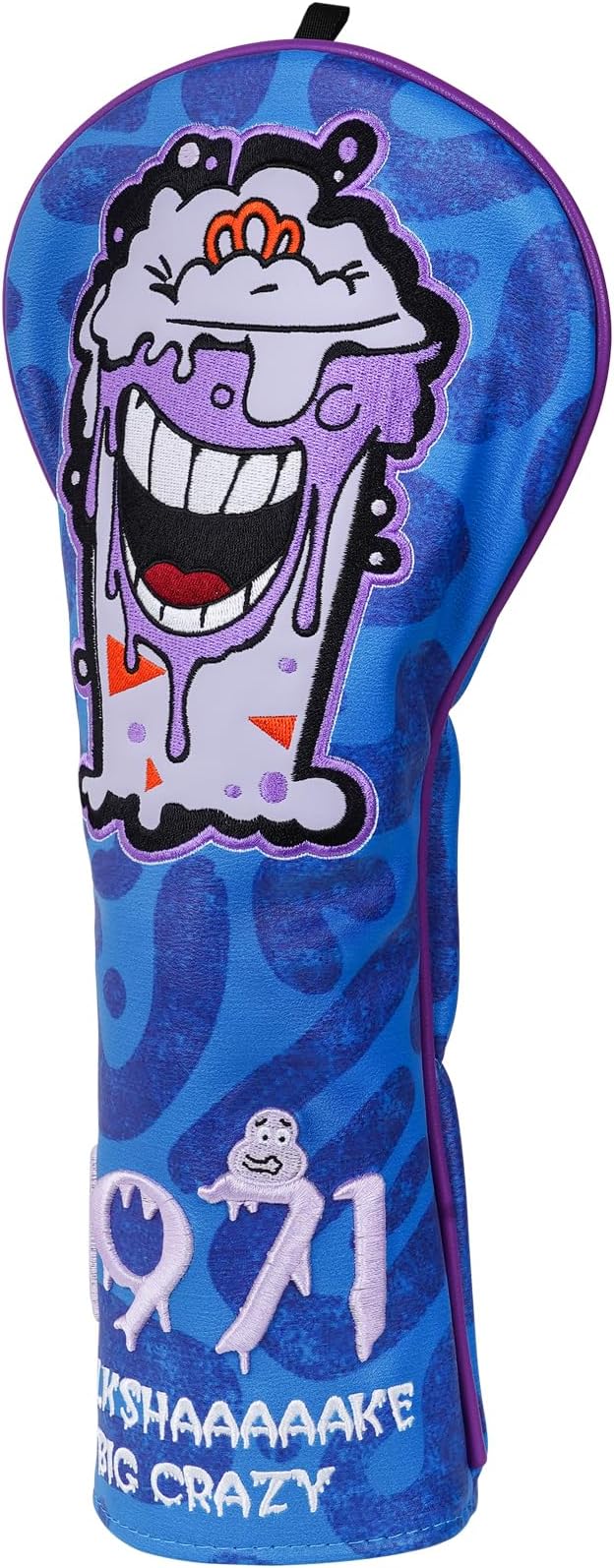 Big Crazy Golf Headcovers - Funny Golf Club Covers - Driver Headcover with Tour Grade PU Leather - Golf Driver Headcover, Waterproof Golf Head Covers, Soft Lining Golf Gift