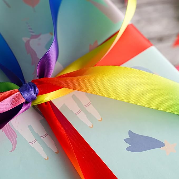 MEEDEE Rainbow Satin Ribbon - Image 5