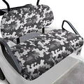 Bulopur Grey Golf Cart Seat Cover Camo Sport Golf Car Seat Cushion Cover for Most 2 Passenger Club Car Ez Go Golfcart Seats Cover Towel
