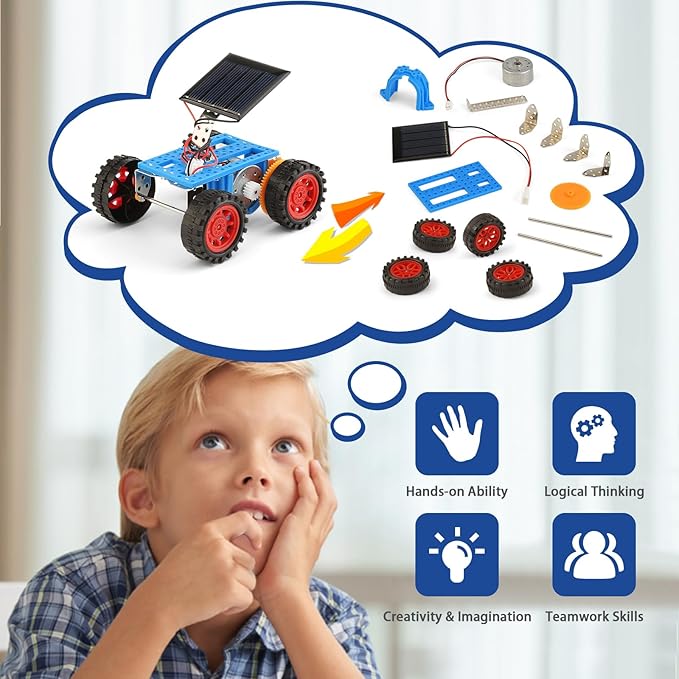 Bulk STEM Solar Robot Kits, STEM Building Toys - Image 2