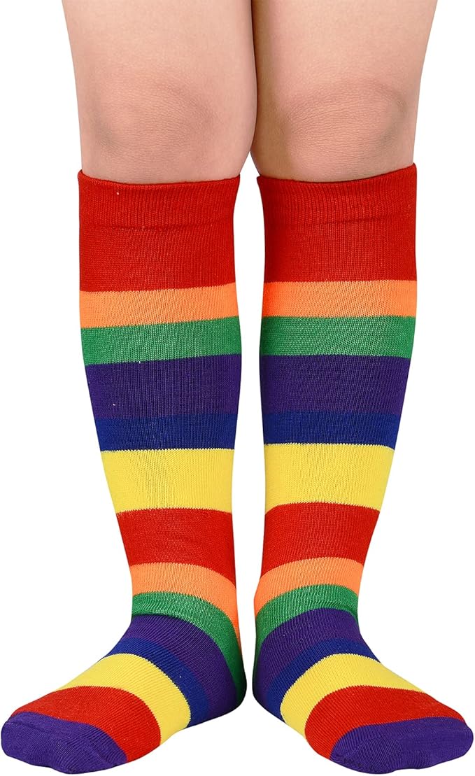 American Trends Kids Toddler Soccer Socks Youth Baseball Softball Football Socks Knee High Accessories for Girls