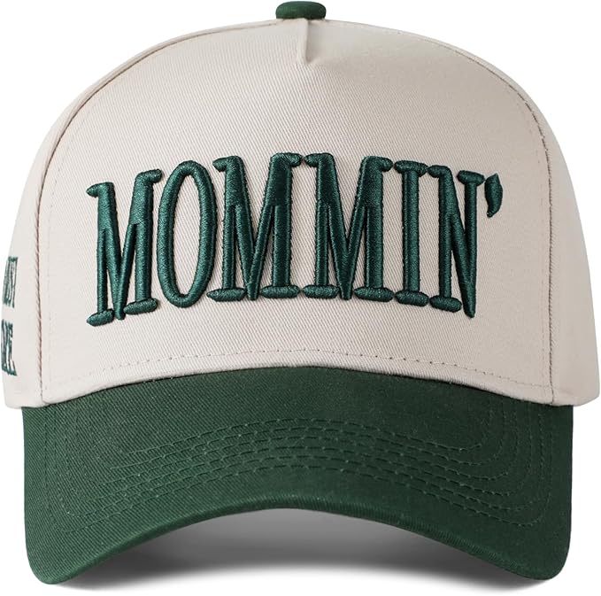Mommin Hat Womens Trucker Hat for Wife Mothers Day Mom Gifts Vintage Two Tone Adjustable Embroidery Baseball Cap