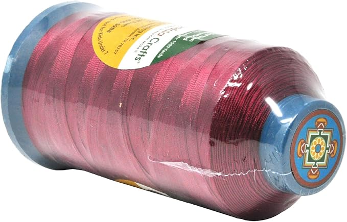 Mandala Crafts Bonded Nylon Thread Maroon Heavy Duty Sewing Threads - Image 3