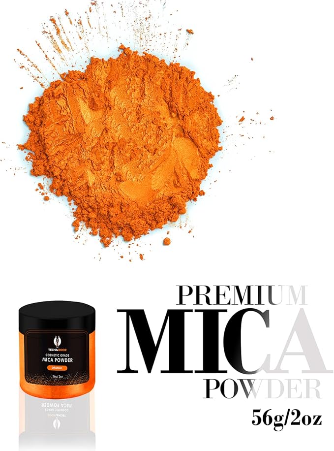 Orange Mica Powder for Epoxy Resin 56g / 2oz. Jar - Image 2