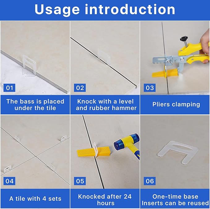 4500 Pcs Tile Leveling System Clips 1/16" - Image 6