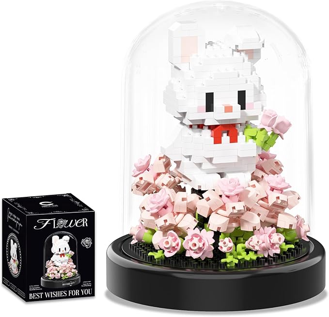 Artificial Flower Animal Toy Building Set by Unknown