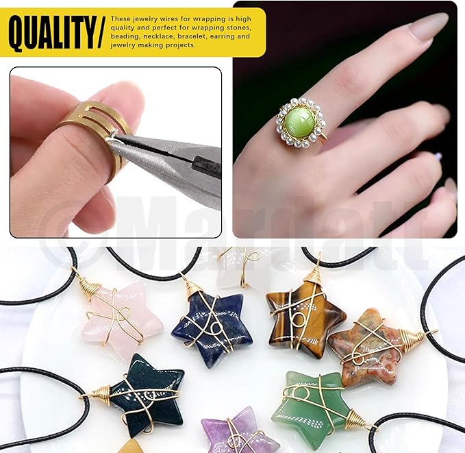 Mardatt 1250Pcs Jewelry Making Supplies Kit Includes 10 Colors 8mm Crystal Beads - Image 5