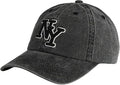 NY 3D Embroidered Cotton Dad Hat – New York Baseball Cap, Adjustable Metal Buckle Strap, Unstructured Low-Profile Style