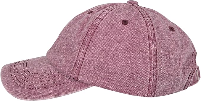 Classic Dad Hat Cotton, Low-Profile Plain Baseball Cap, Adjustable, Breathable and Packable