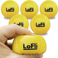 LoFli Limited-Flight Training Baseballs - Regulation Size & Weight, Soft, Safe & Durable - Indoor & Outdoor Practice for Kids & Adults - Yellow