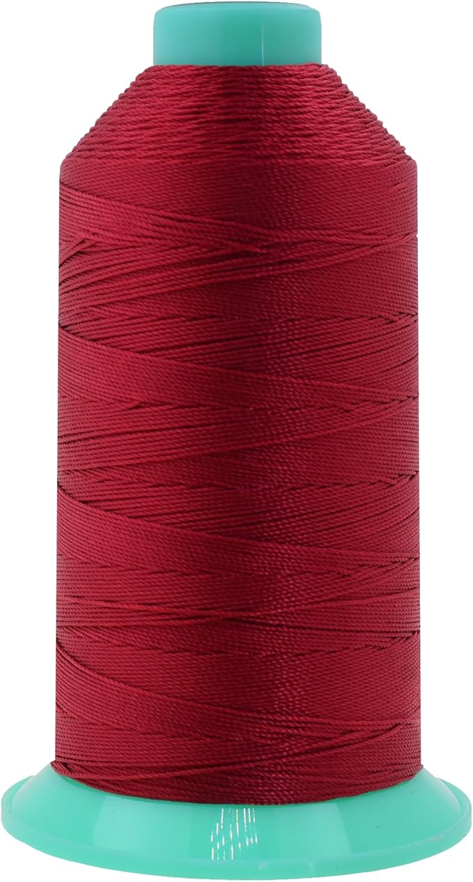 Mandala Crafts Bonded Nylon Thread Maroon Heavy Duty Sewing Threads by MandalaCrafts