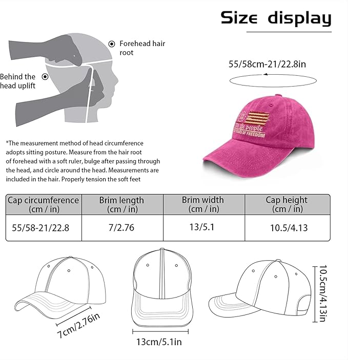 U.S. 250th Anniversary 250 Years Freedoms 1776-2026 Baseball Hats Funny