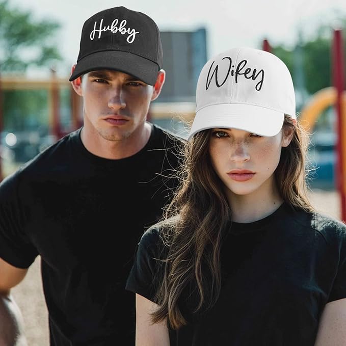 Embroidered Baseball Cap Women Men Engagement Anniversary Honeymoon Wedding Gifts Newlyweds Couples Adjustable Hats