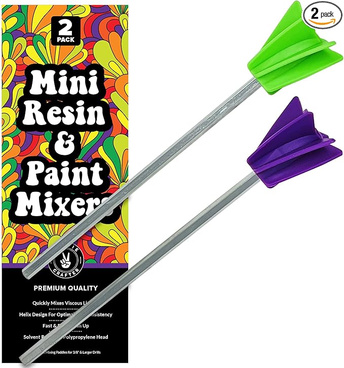Art Resin Mixer Drill Attachment, Epoxy and Paint Stirrers by HippieCrafter