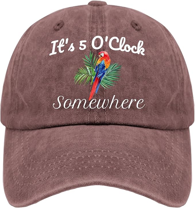Jimmy Music Buffett Accessories Hats Its 5 Oclock Some Where Baseball Cap Mom Hat Pigment Black Womens Bucket