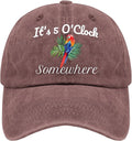 Jimmy Music Buffett Accessories Hats Its 5 Oclock Some Where Baseball Cap Mom Hat Pigment Black Womens Bucket