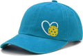 Pickleball Hat for Women Men, Adjustable Embroidered Heart Pickleball Baseball Cap
