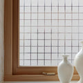 Window Privacy Film Decorative for Front Door, Bathroom Static Cling Stained by OHTMERU